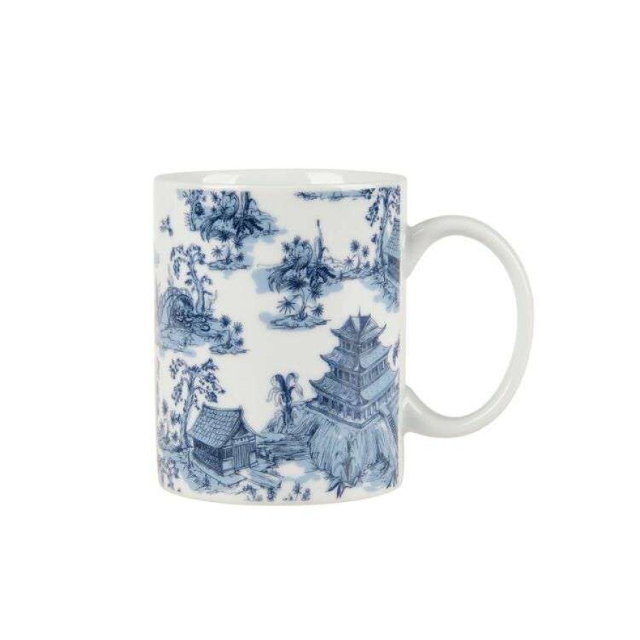 Kitchen & Dining * | Soren Blue China Mug 4 Pack