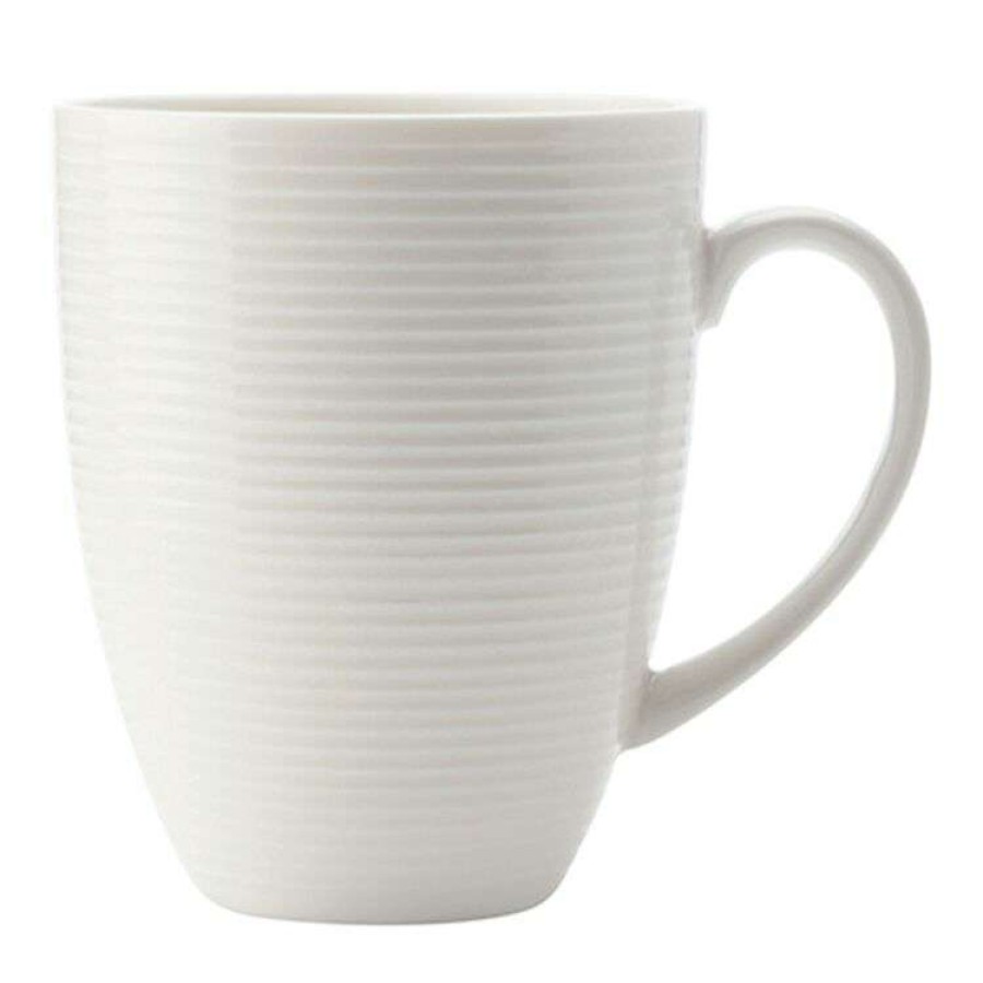 Kitchen & Dining * | Casa Domani Casual White Evolve Coupe Mug 340Ml