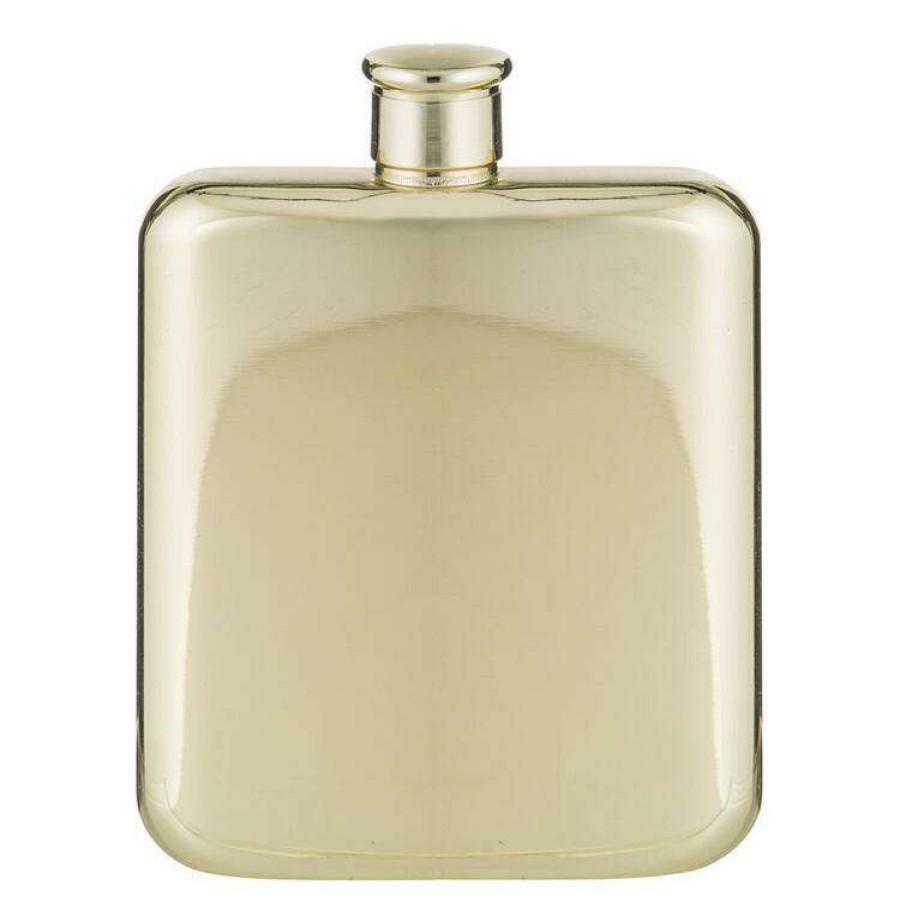 Kitchen & Dining * | Davis & Waddell Fine Foods Raymond Hip Flask Gold 170Ml