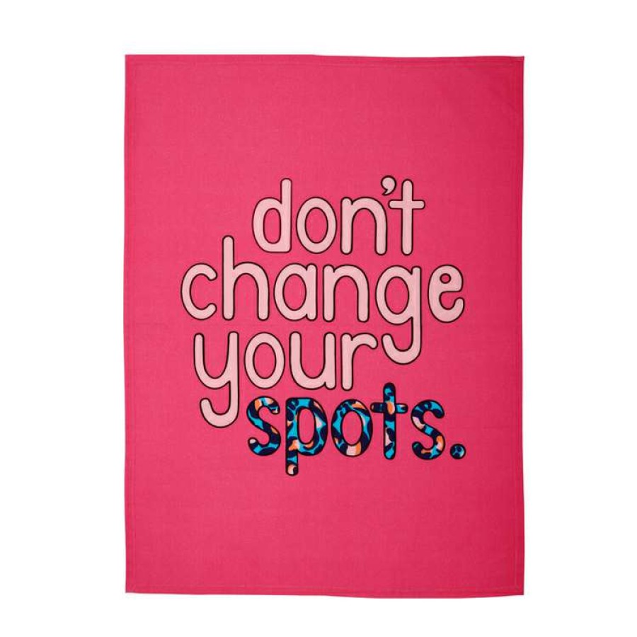 Kitchen & Dining * | Maxwell & Williams Kasey Rainbow Be Kind Tea Towel 50X70Cm Don'T Change Your Spots