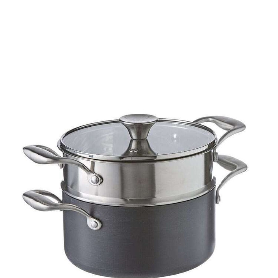 Kitchen & Dining * | S&N By Miguel Maestre Hard Anodised Casserole With Steamer 20Cm