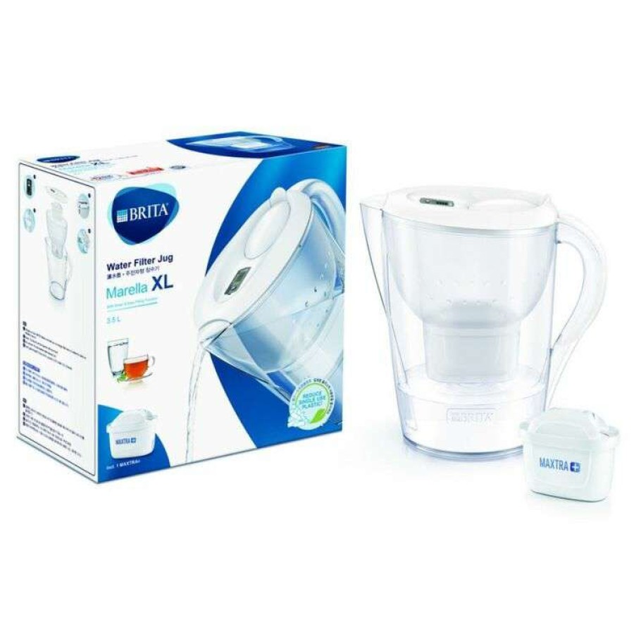 Kitchen & Dining * | Brita Marella Xl 3.5L White Jug