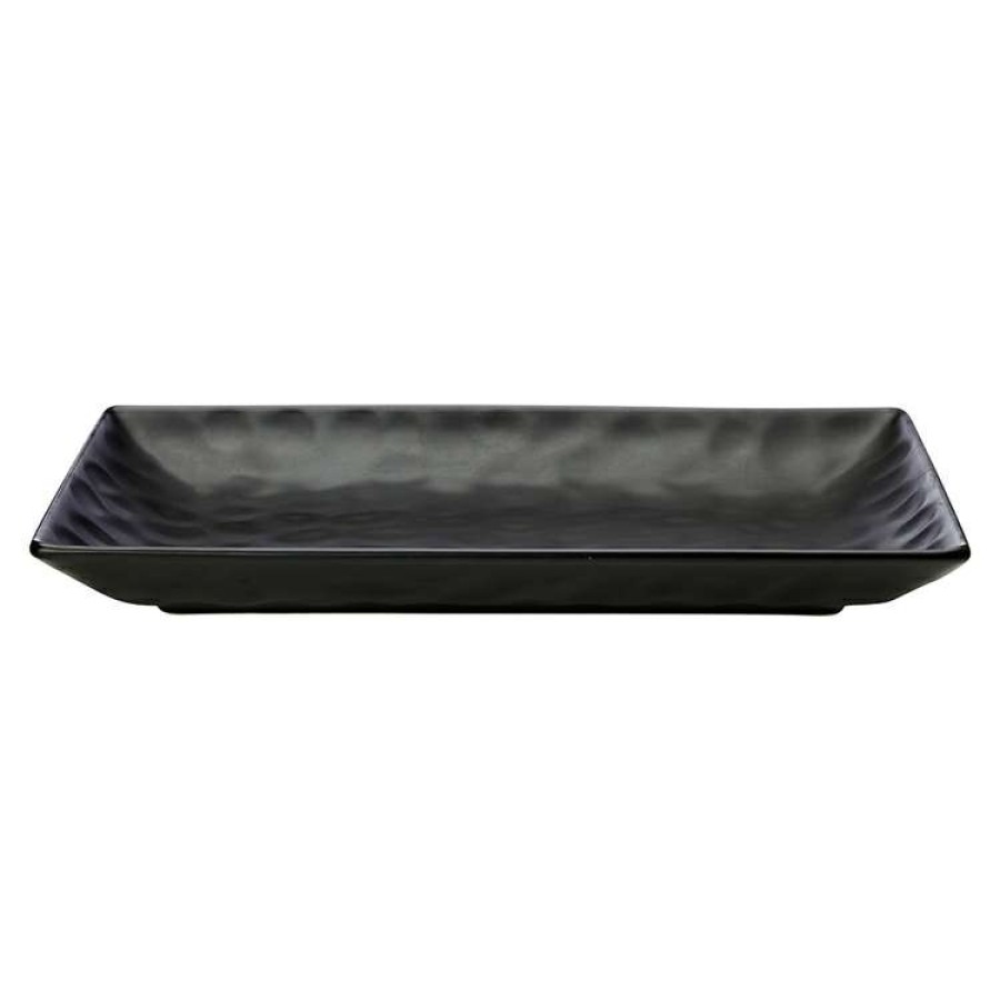 Kitchen & Dining * | Maxwell & Williams Gravity Rectangular Platter 39X24Cm Black Gift Boxed