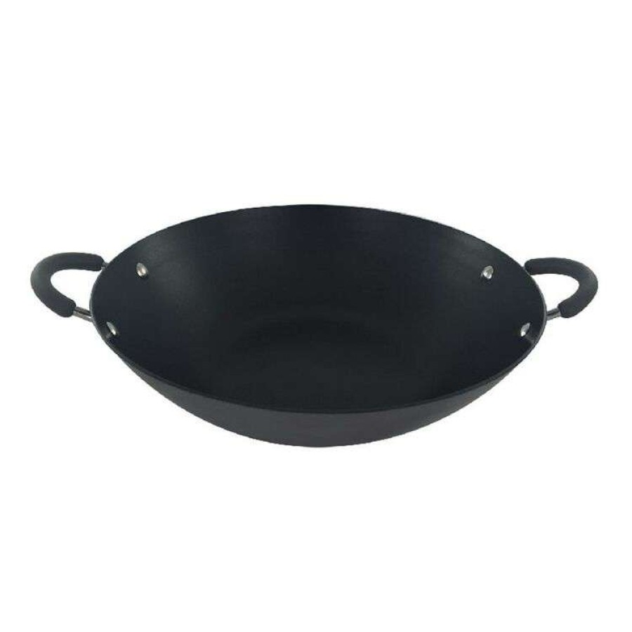 Kitchen & Dining * | Raco Reliance Hard Anodised Wok 36Cm