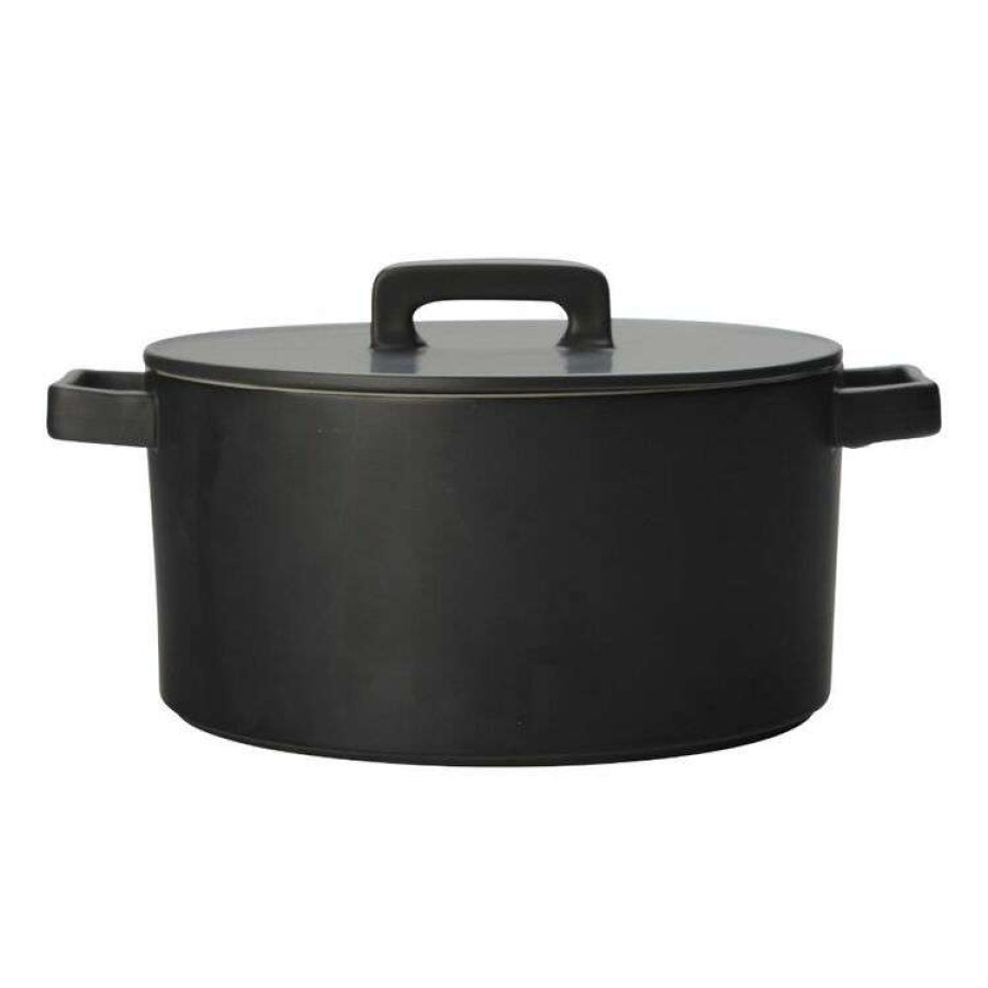 Kitchen & Dining * | Maxwell & Williams Epicurious Round Casserole 1.3L Black