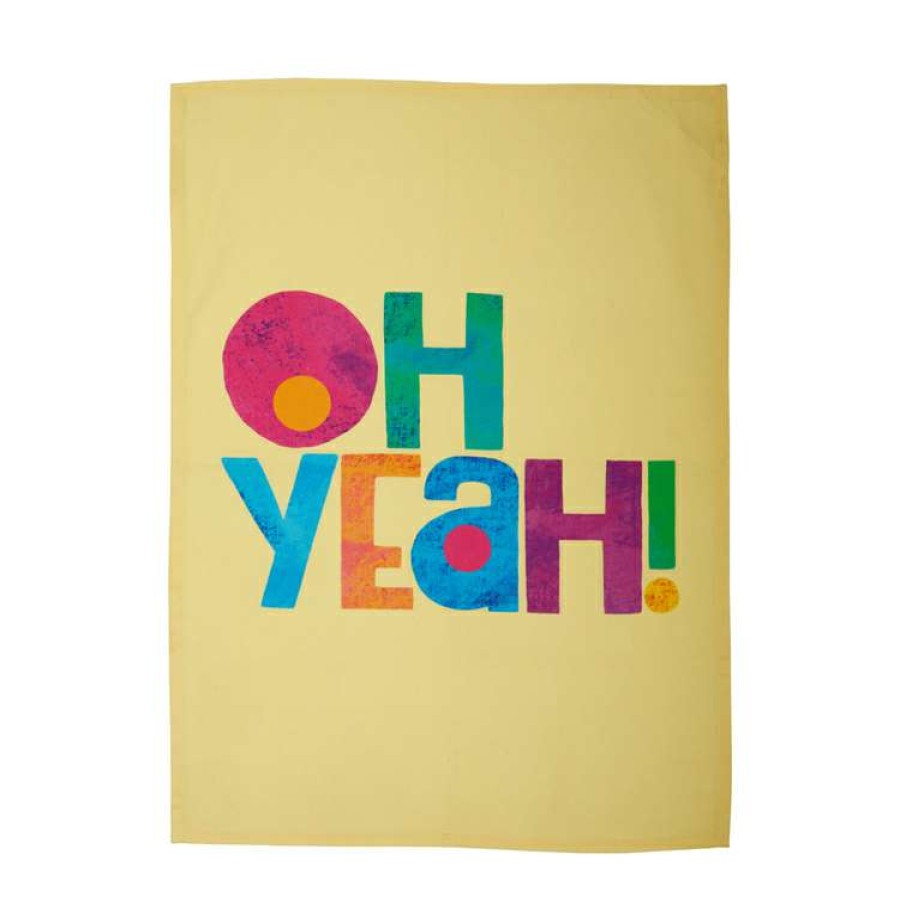 Kitchen & Dining * | Maxwell & Williams Kasey Rainbow Be Kind Tea Towel 50X70Cm Oh Yeah